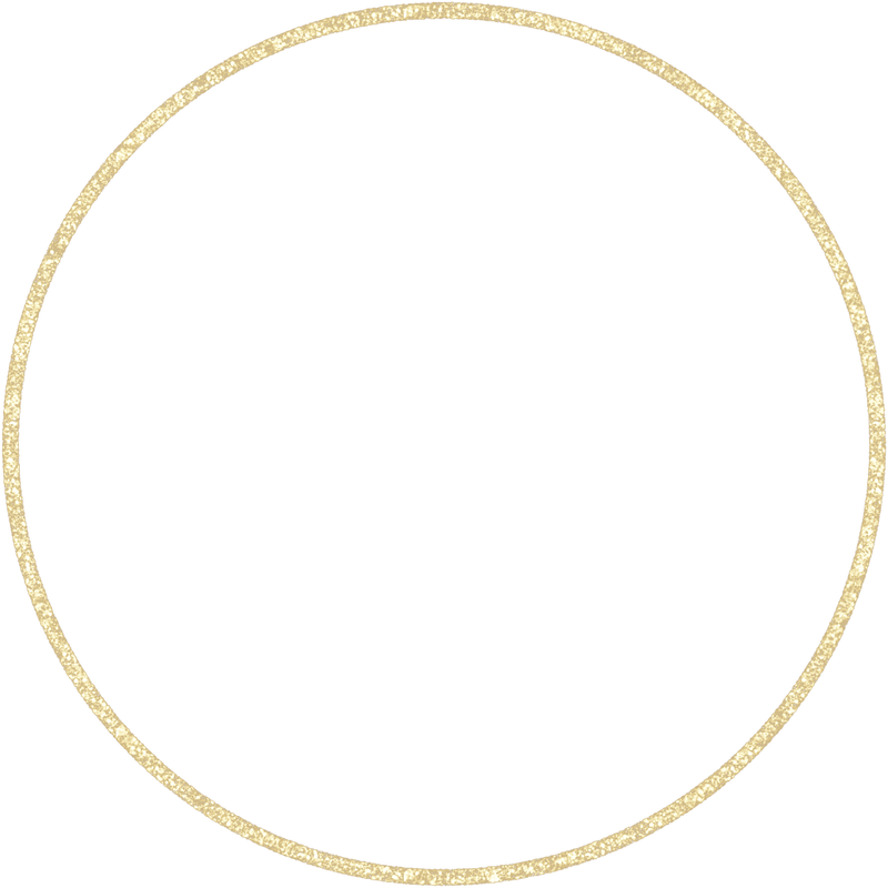 Gold Glitter Circle